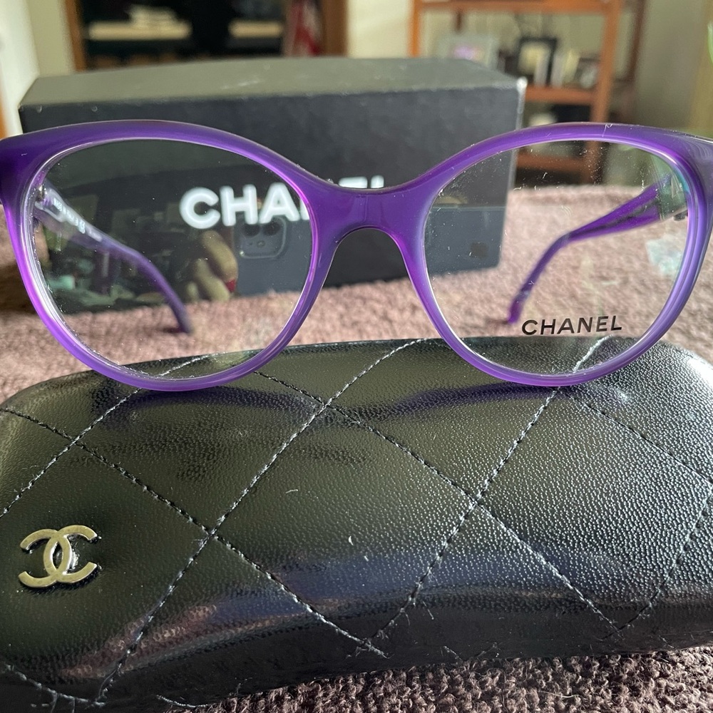 💜💜💜 Chic CHANEL Purple Black Bow Opticals💜💜💜 - Picture 15 of 15
